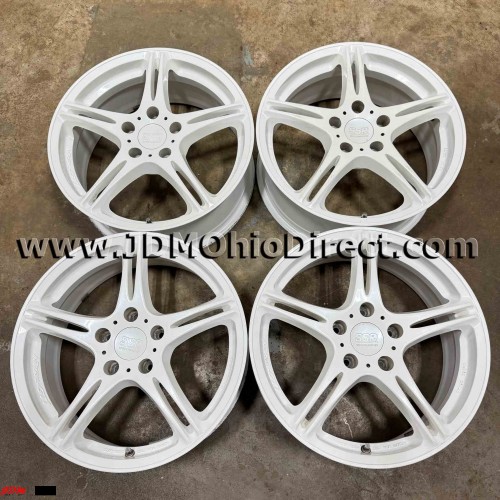 JDM SSR Integral GT1 17" White Wheels 5x114.3